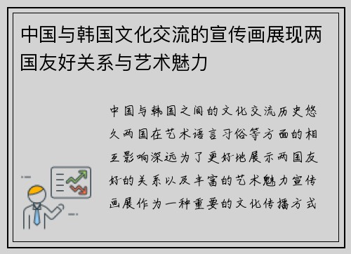 中国与韩国文化交流的宣传画展现两国友好关系与艺术魅力